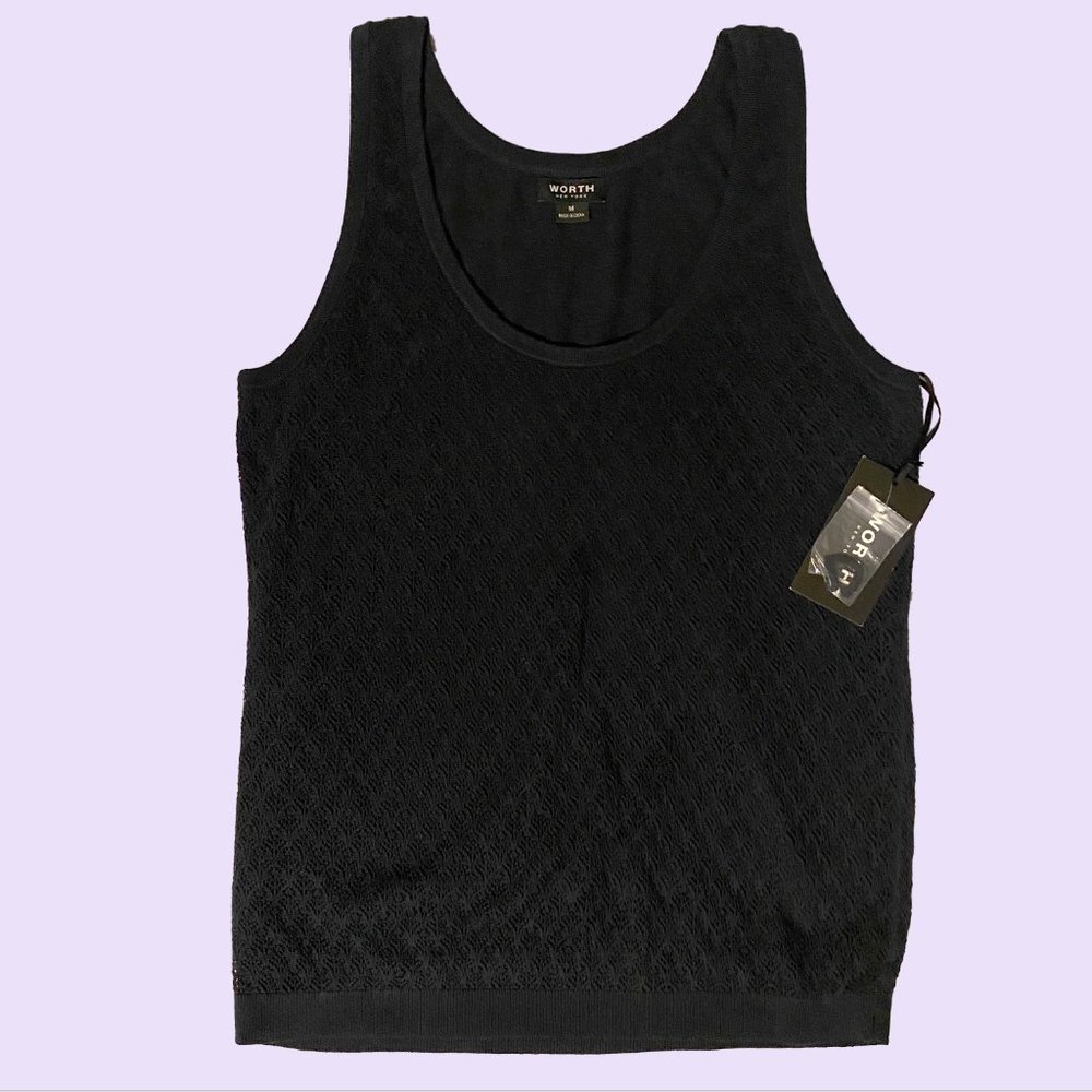 Worth navy knit tank top